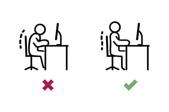 Illustration_Korrekte-und-falsche-Sitzhaltung