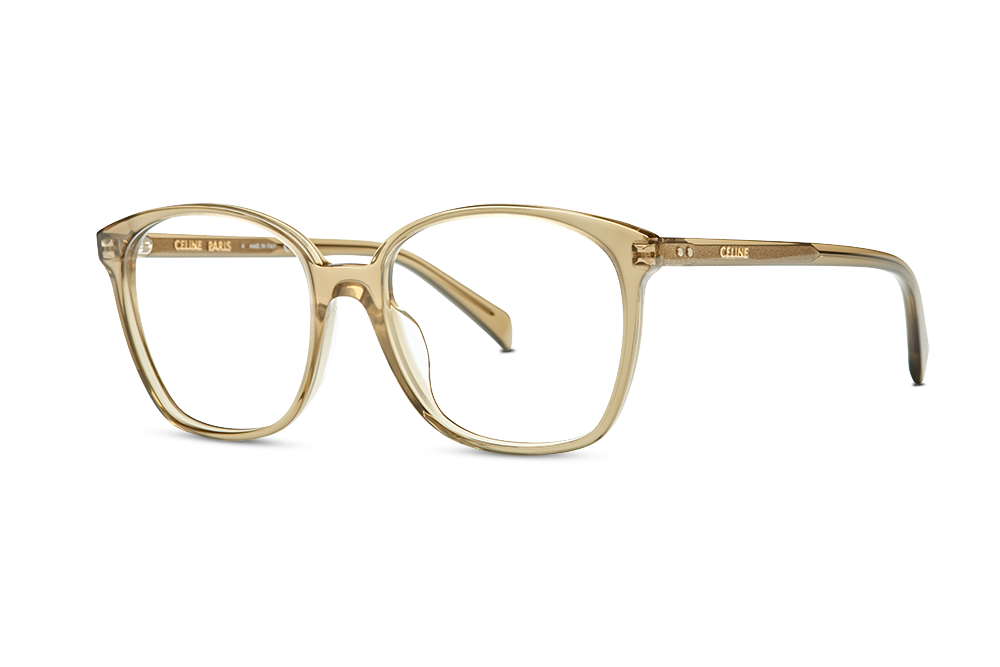Transparente Brillenfassung Celine CL50115I_096_003 vor transparentem Hintergrund